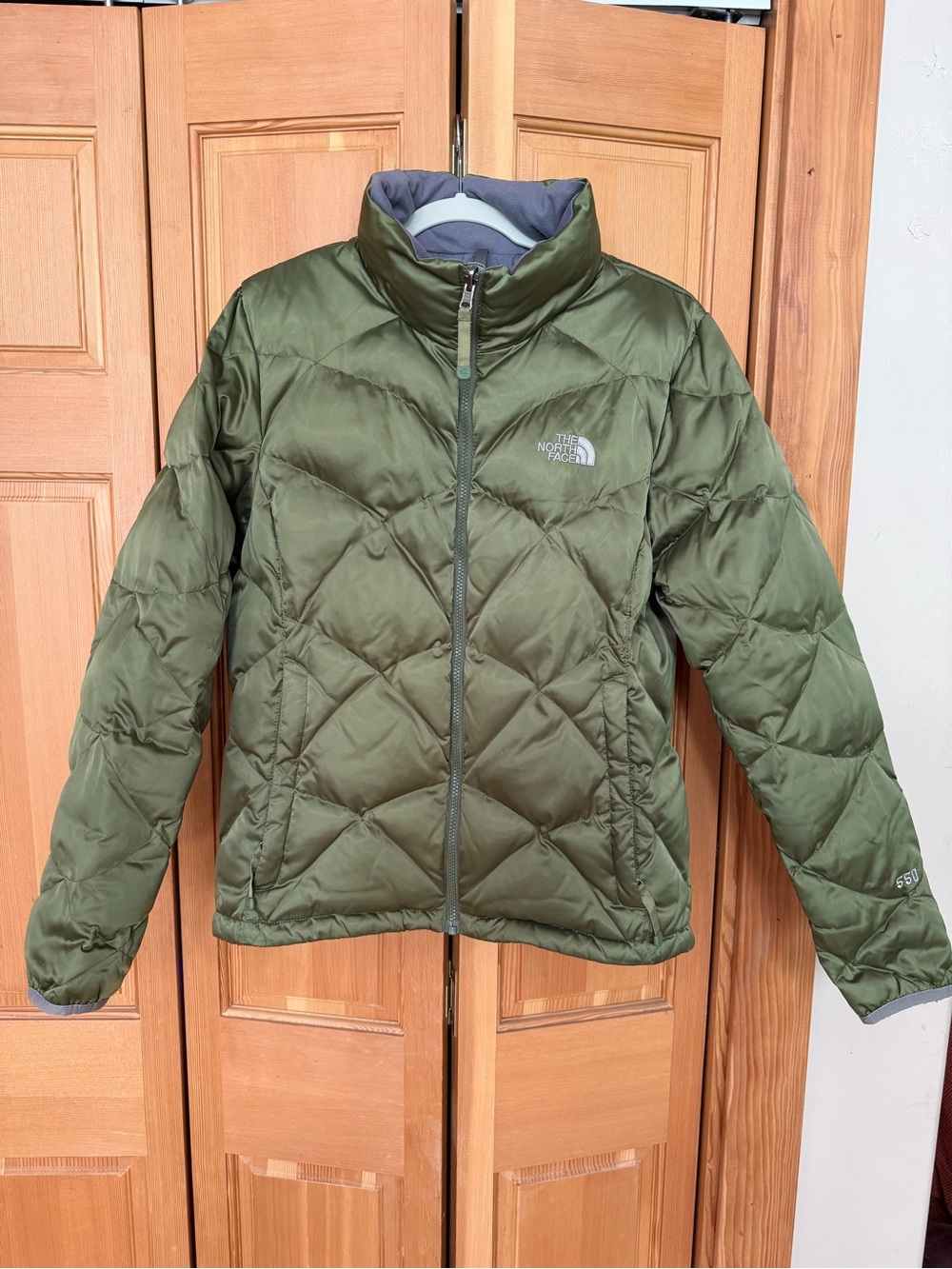The North Face Olive Green Quilted Jacket